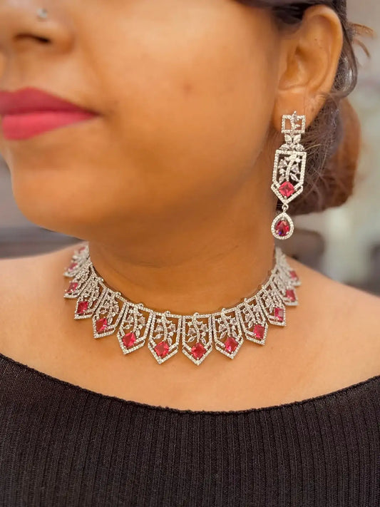 Zircon Necklace set 25788
