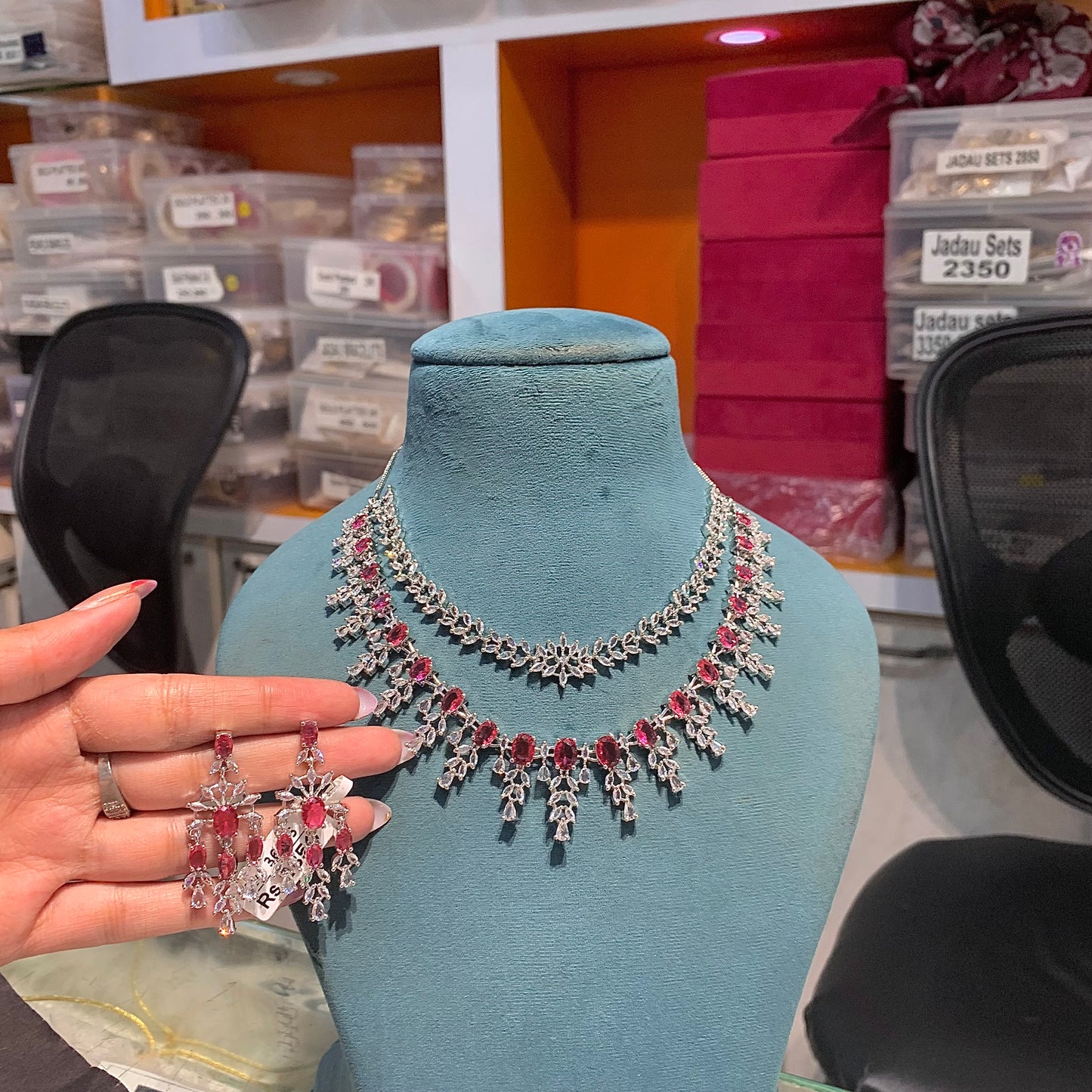 Zircon Necklace Set 829993