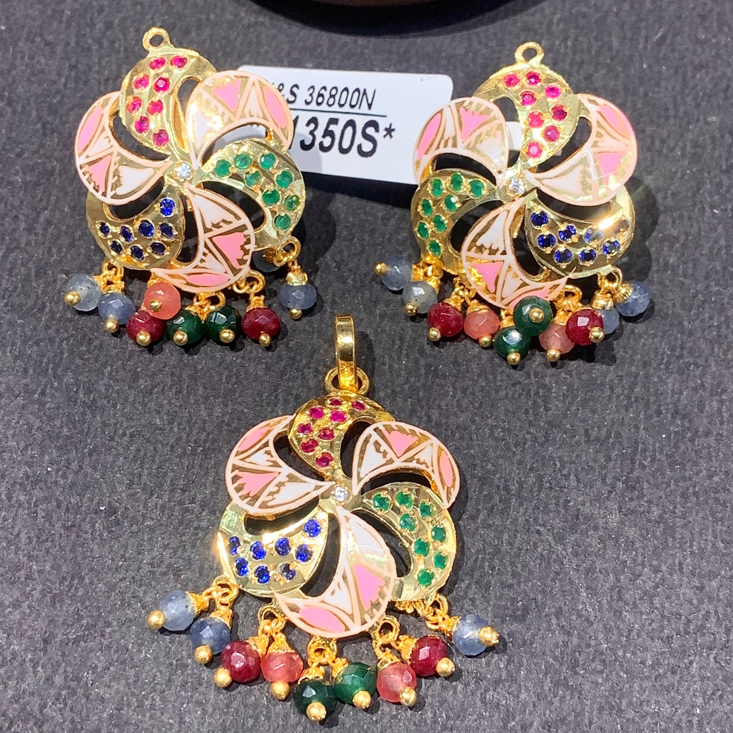 Jadau Pendant Set 4467666