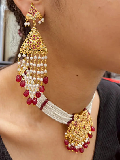 Jadau Necklace Set 77654
