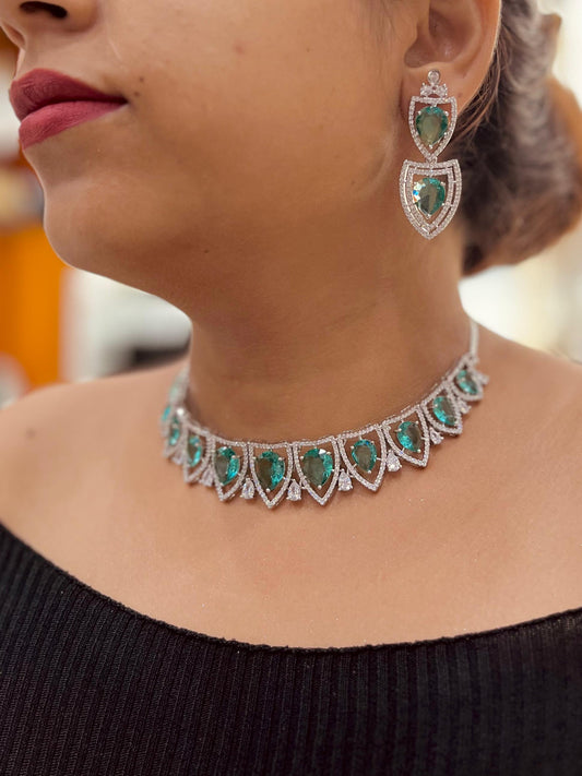 Zircon Necklace Sets 696568