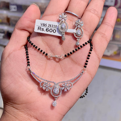 Zircon mangalsutra 34451525