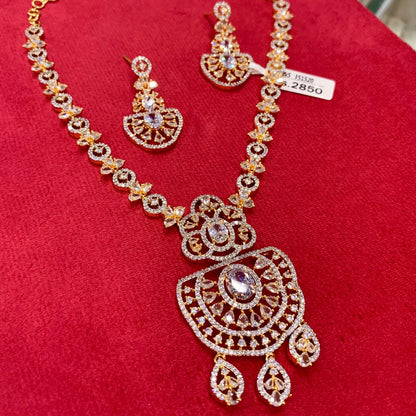 Zircon Necklace Set 3345266