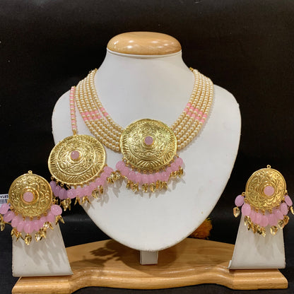 Jadau Necklace Set 676545