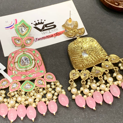 Kundan earrings 6437