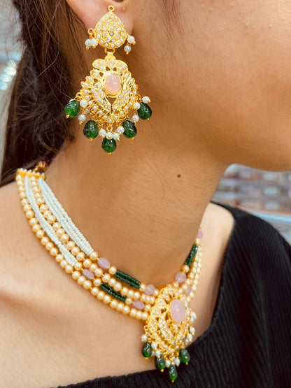 Jadau Necklace Set 67644