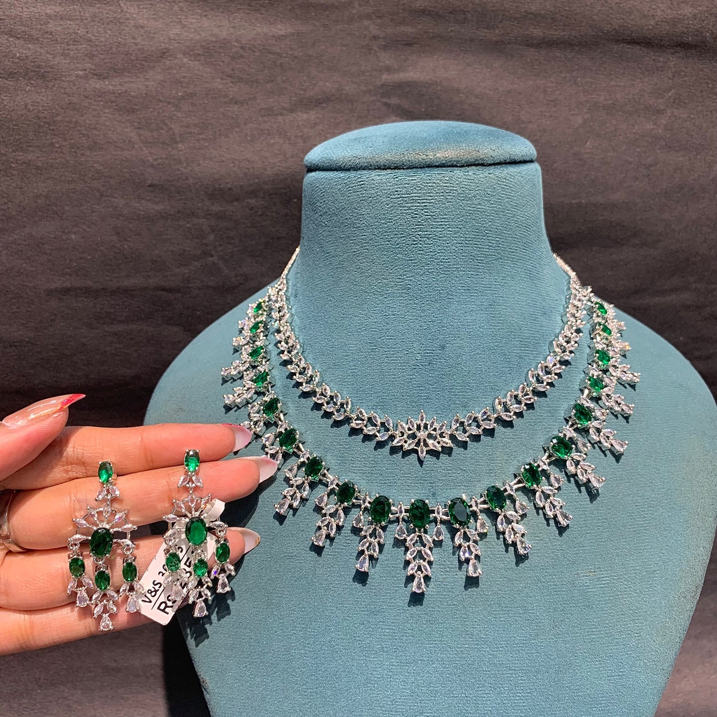 Zircon Necklace Set 829993