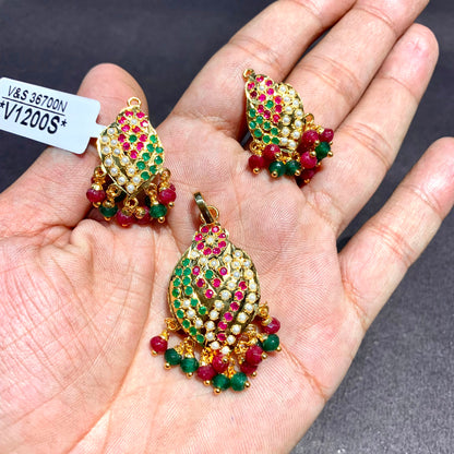 Jadau Pendant Set 5466667