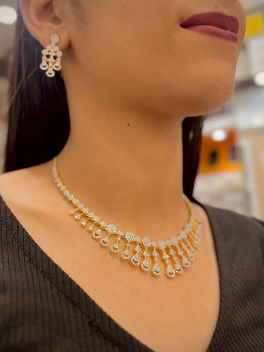 Diamond necklace set 23667