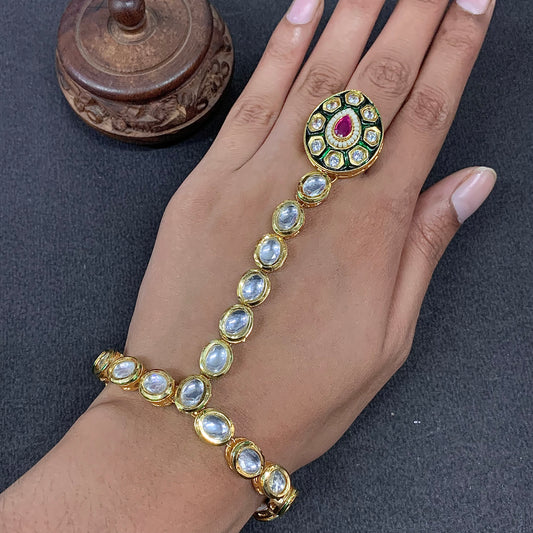 Kundan Hath Phool Rings 5455451