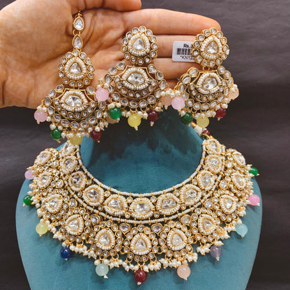 Kundan Necklace Set 46336