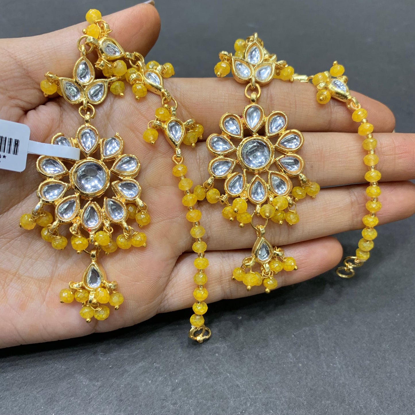 Kundan earrings 467656