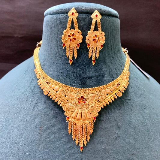 Gold Forming Necklace Set 565345