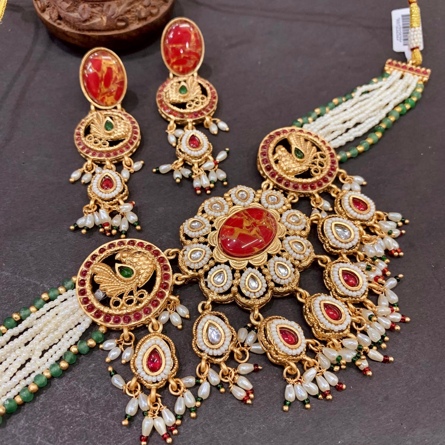 Kundan Necklace Set 62773