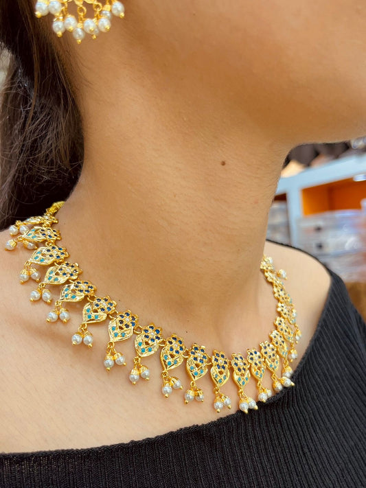 Jadau Necklace Set 628736