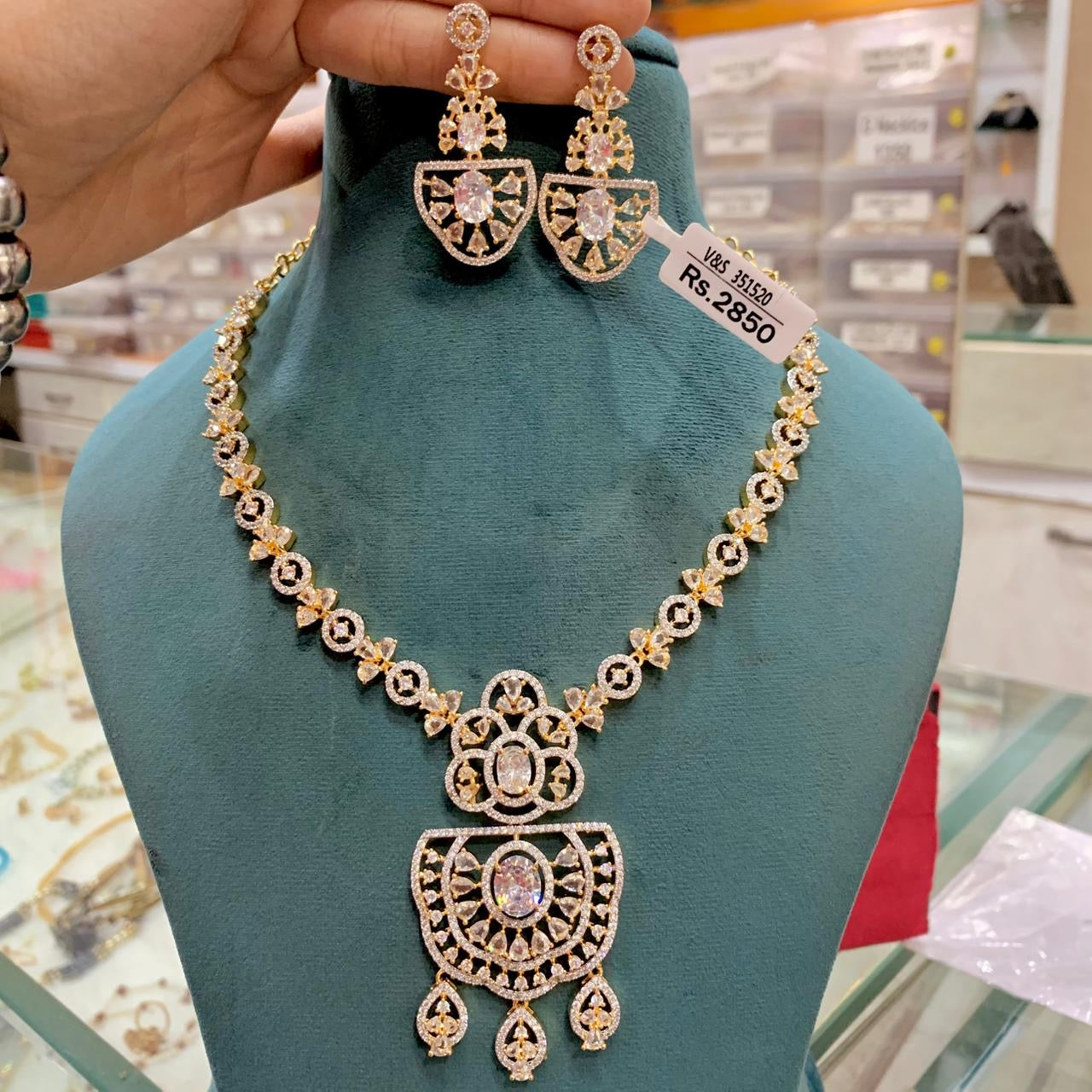 Zircon Necklace Set 3345266
