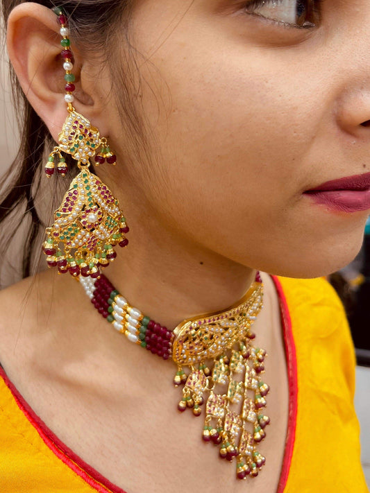 Jadau Necklace sets 456433 - Vijay & Sons