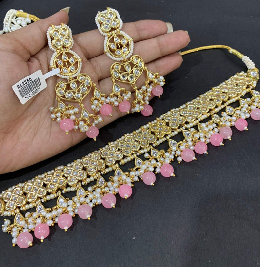 Kundan Necklace Set 3457765 - Vijay & Sons