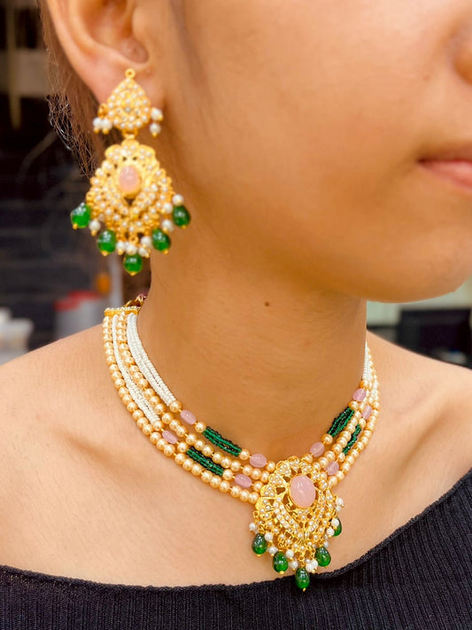 Jadau Necklace Set 67644