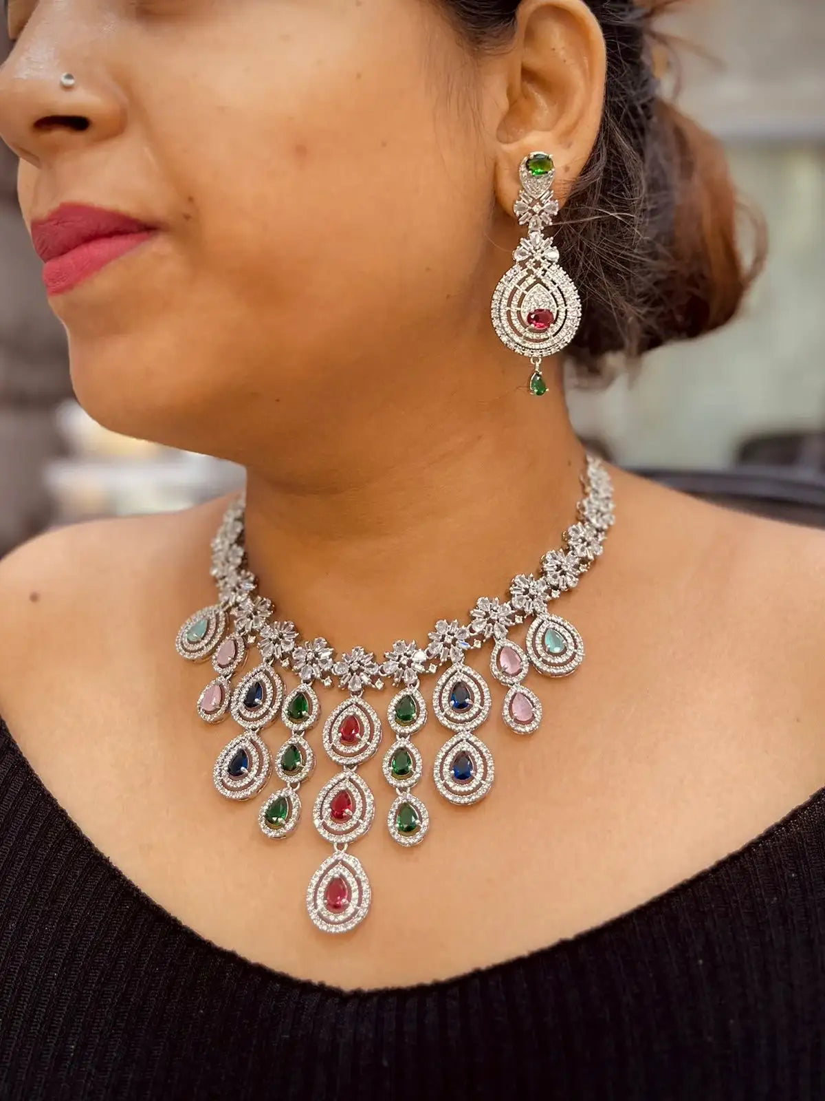 Zircon Necklace Set 562544