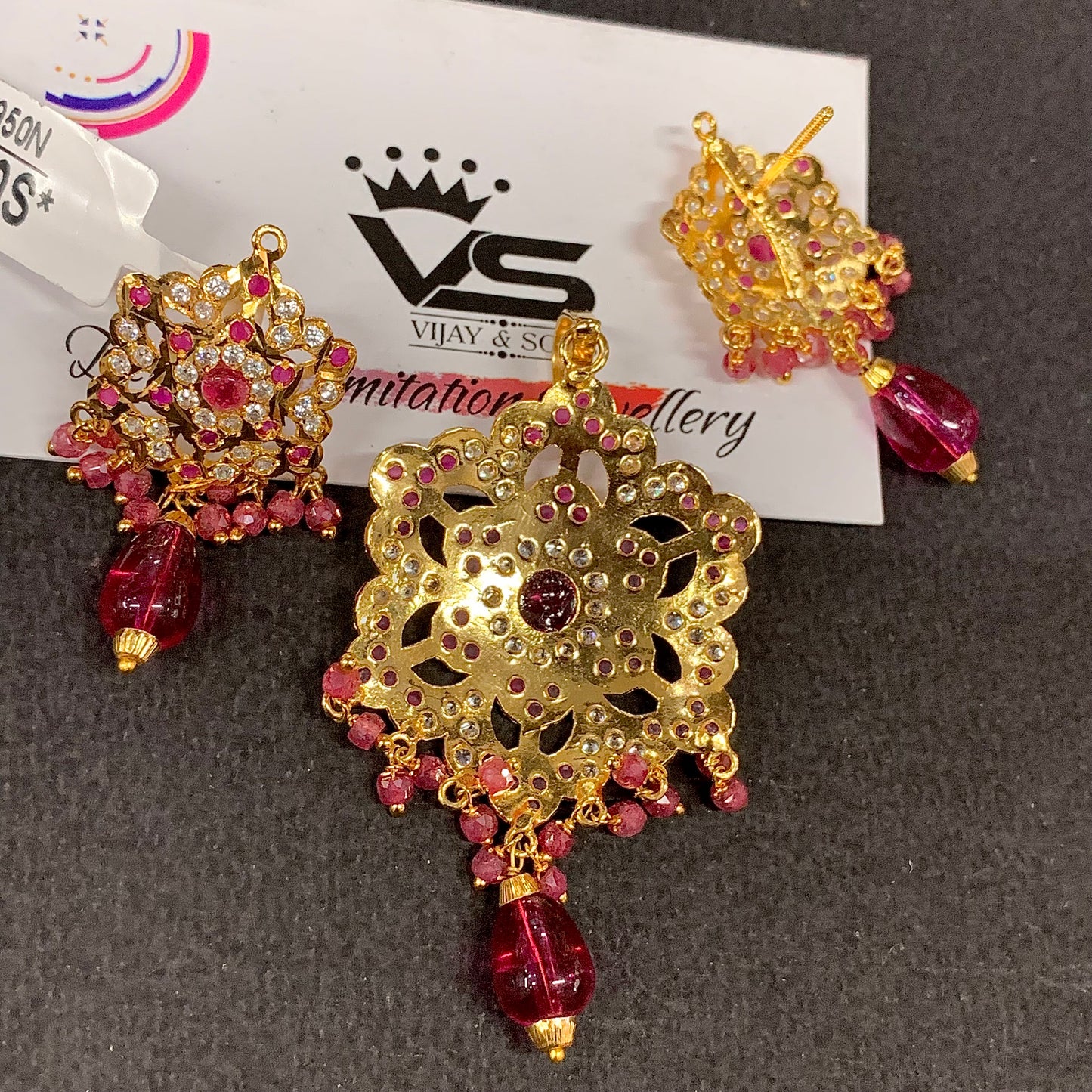 Jadau Pendant Set 45666754