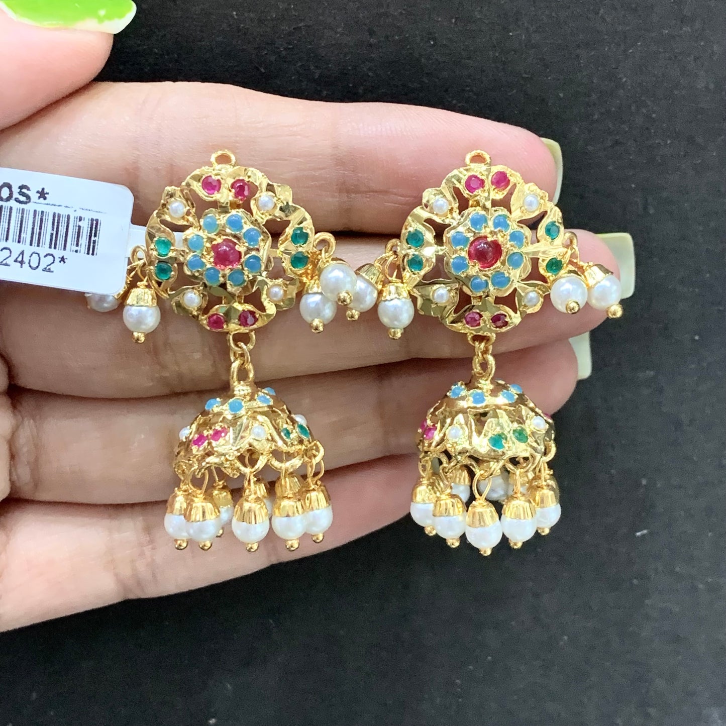 Jadau earrings 345785