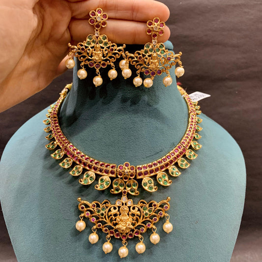 Jadau Necklace Set 63763