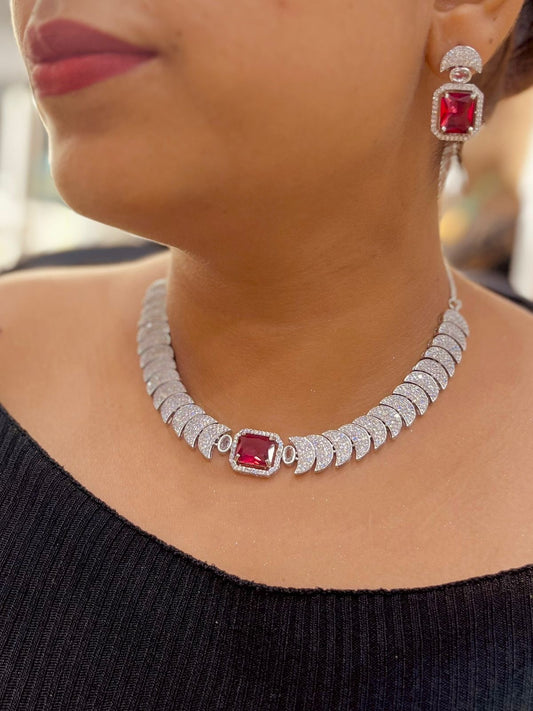 Zircon Necklace Set 45632