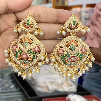 Jadau Tikka Earrings 56254