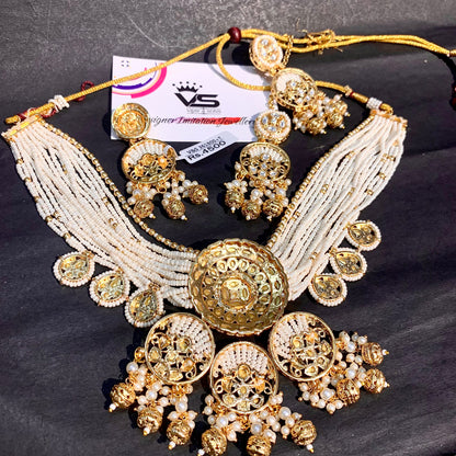 Kundan Necklace Set 9626074