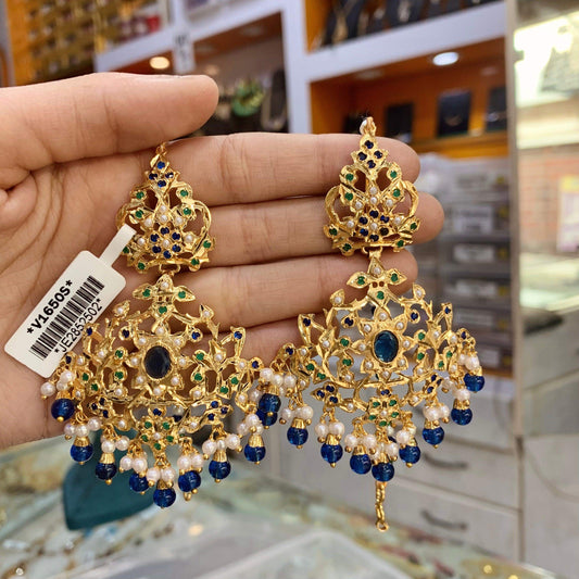 Jadau Earrings 294619 - Vijay & Sons