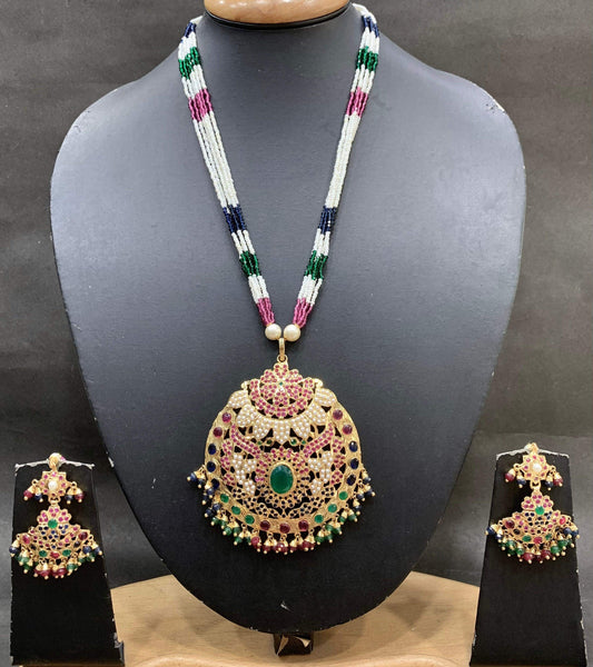 Jadau pendant set 4577448 - Vijay & Sons