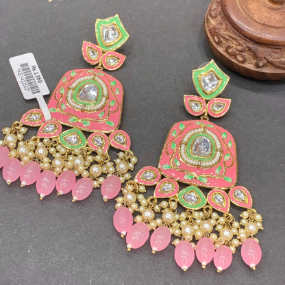 Kundan earrings 6437