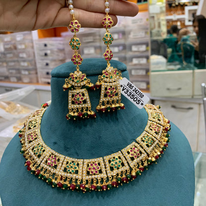 Jadau Necklace Set 676665