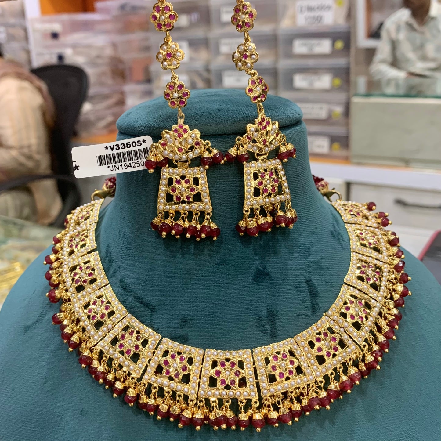 Jadau Necklace Set 676665
