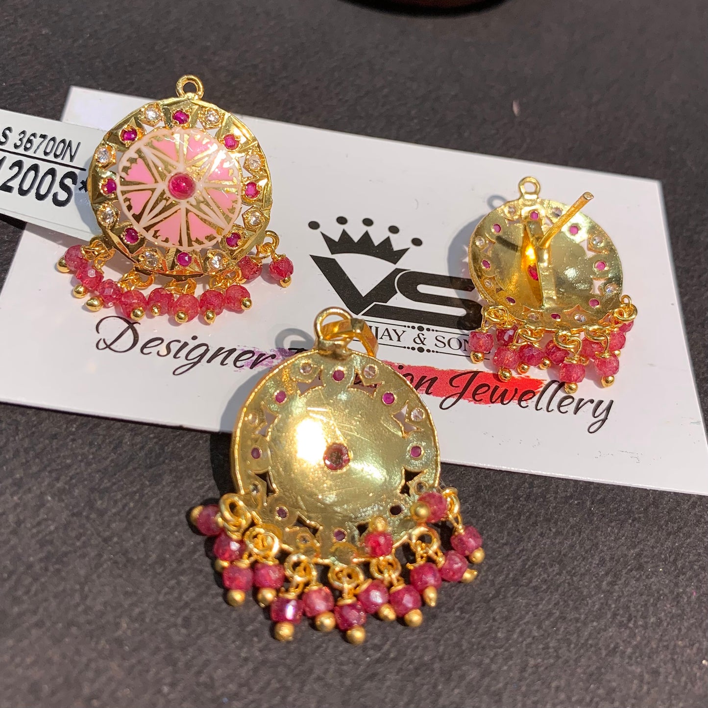 Jadau Pendant Set 44678766