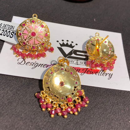Jadau Pendant Set 44678766