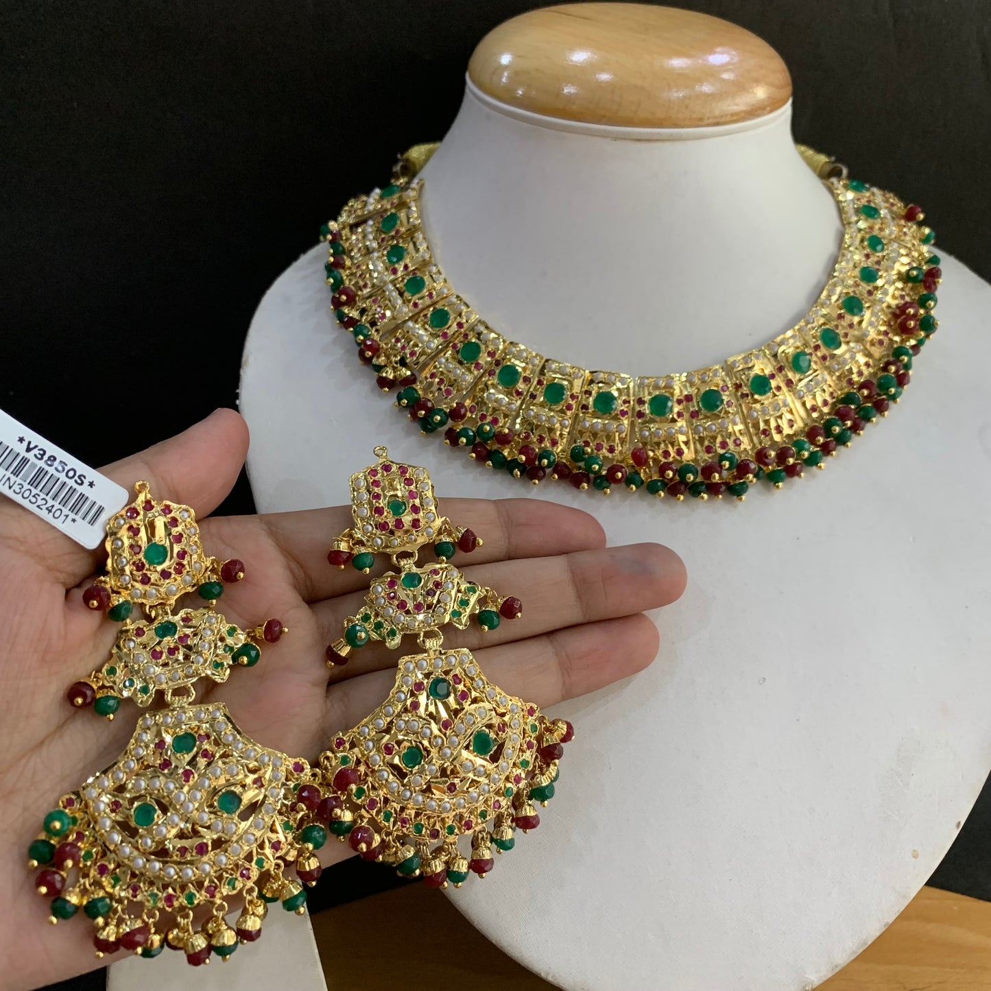 Jadau Necklace Set 776752