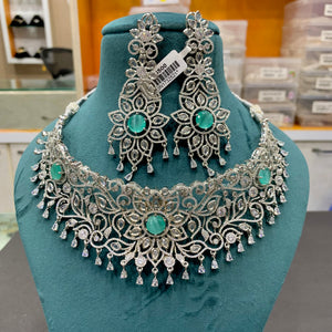 Zircon Necklace Set 98644