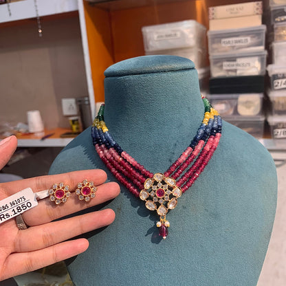 Kundan Necklace Set 566556