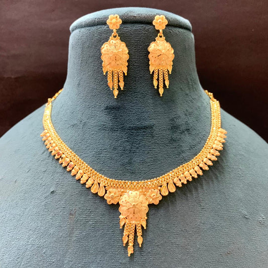 Gold Forming Necklace Set 54566