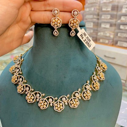 Zircon Necklace Set 415414