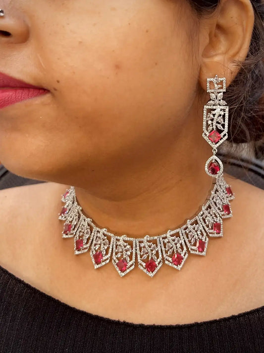 Zircon Necklace set 25788