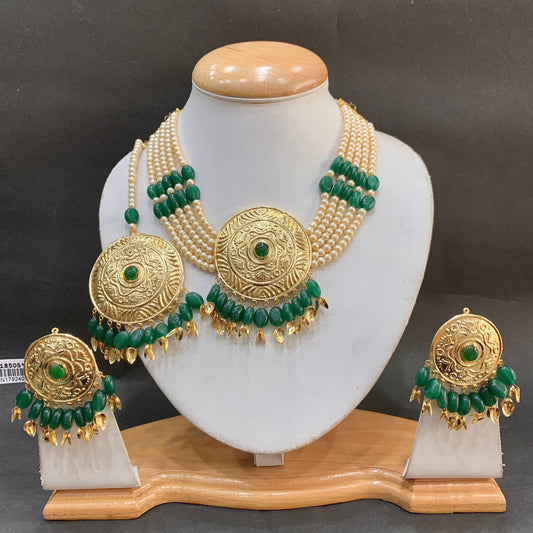 Jadau Necklace Set 676545