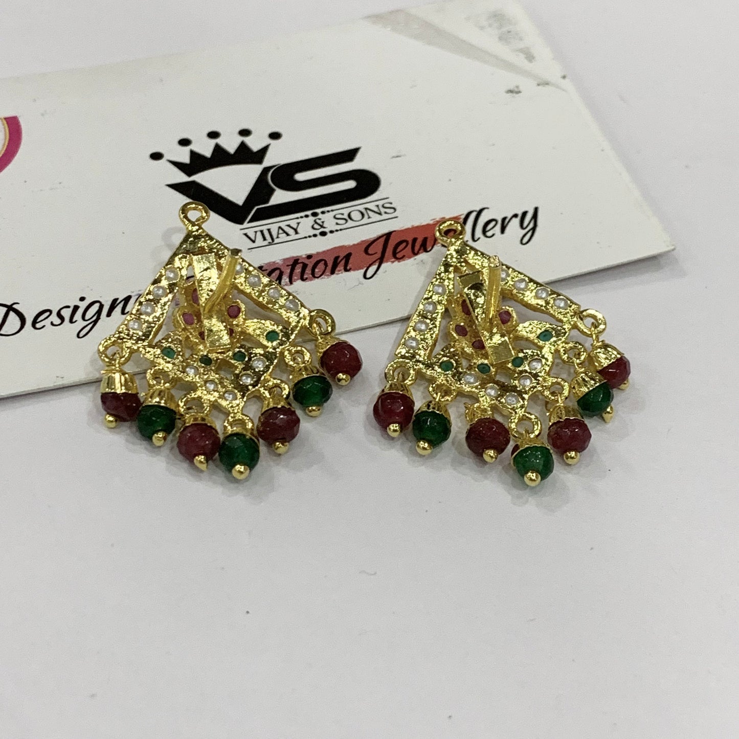 Jadau earrings 502849
