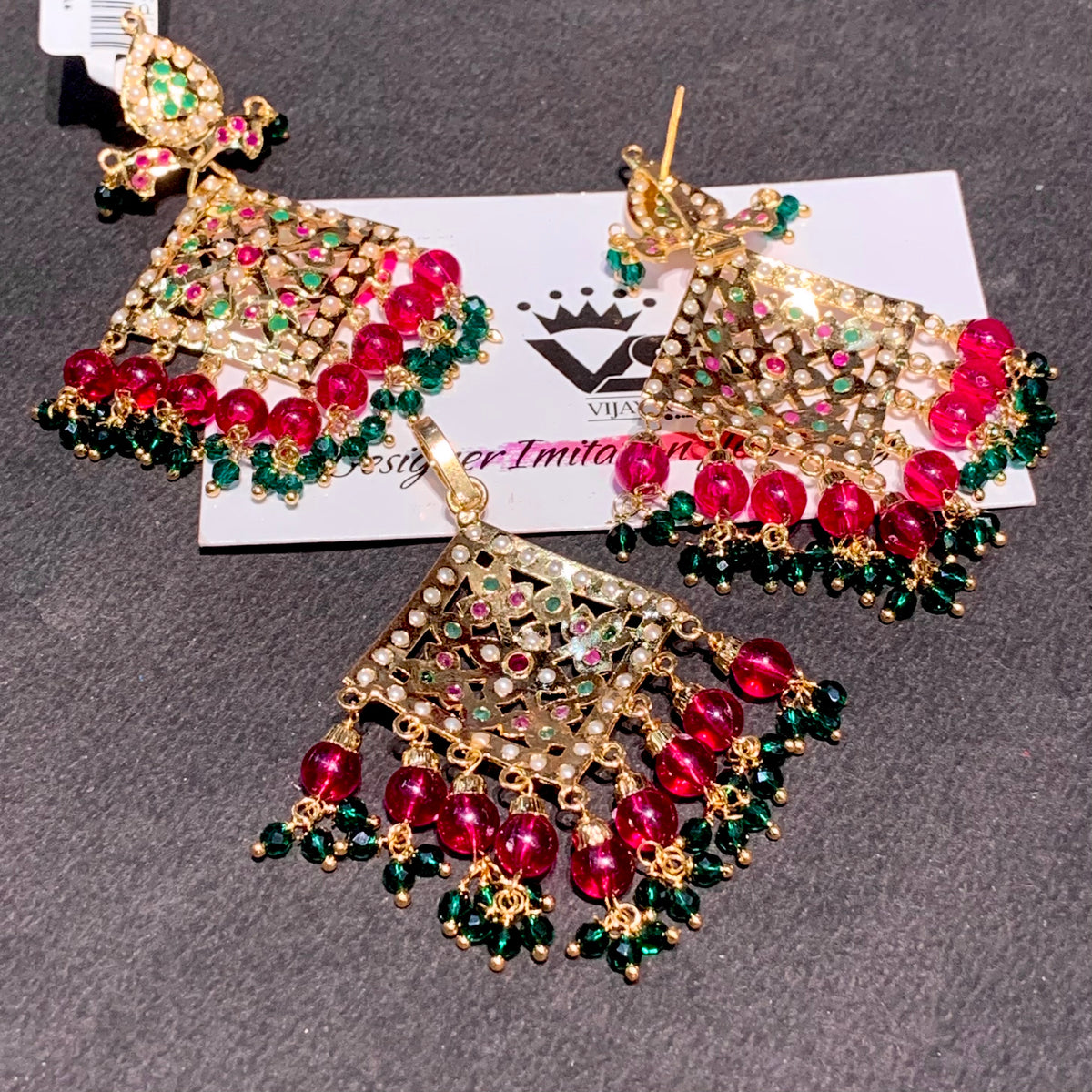 Jadau Pendant Set 4544565