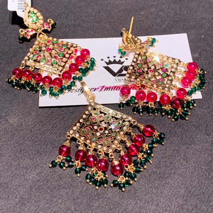 Jadau Pendant Set 4544565