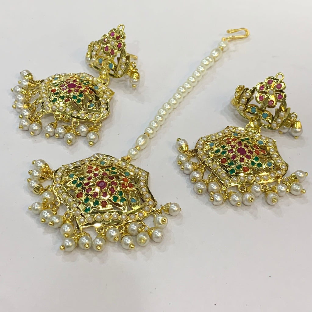 Jadau Tikka Earrings 319471