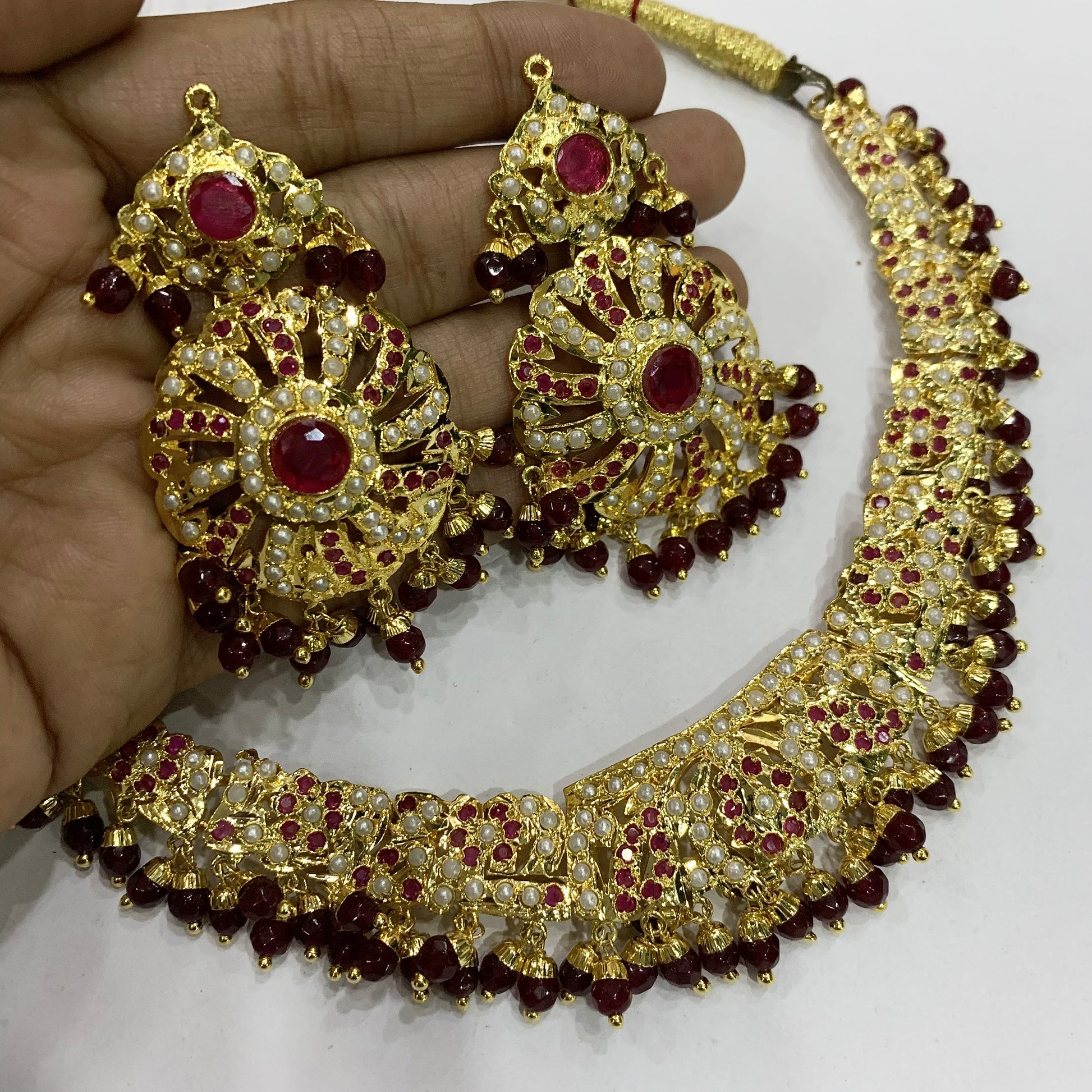 Jadau gold set design on sale
