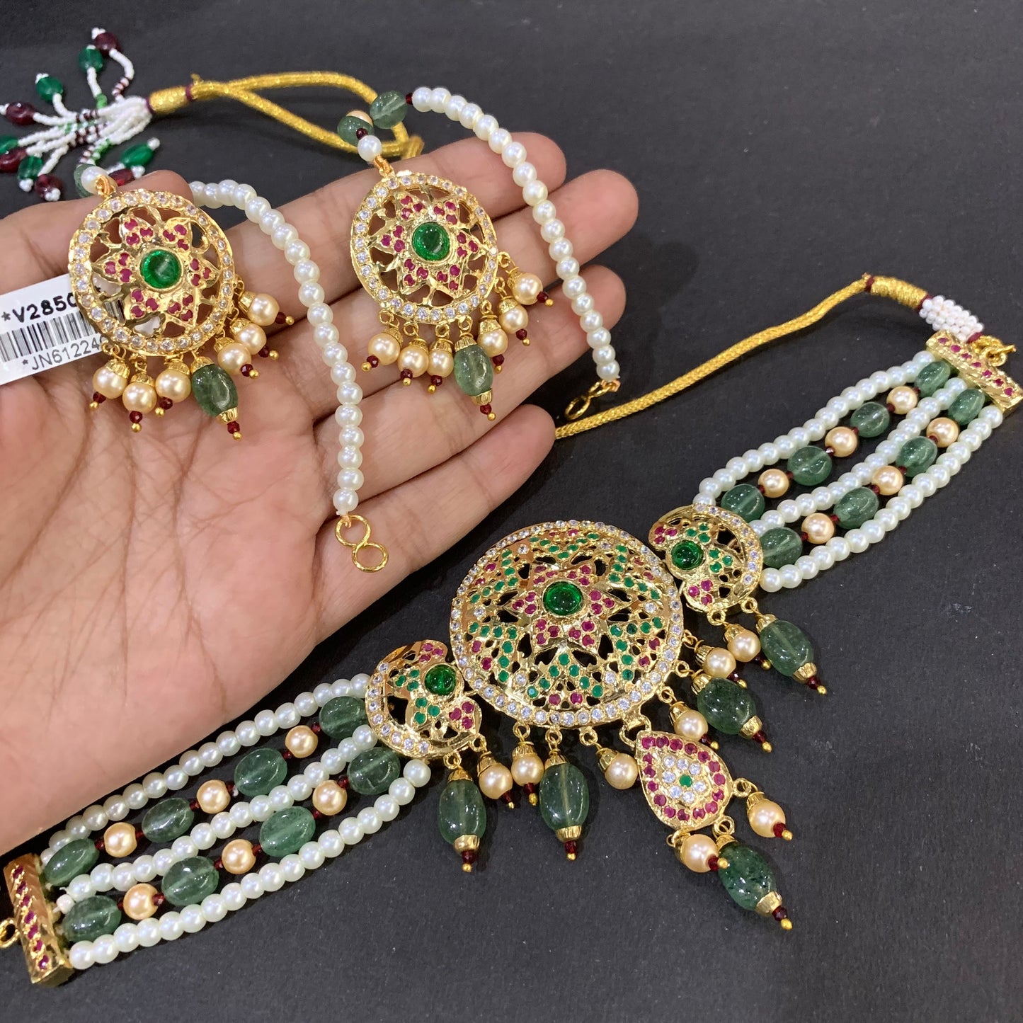 Jadau Necklace Sets 7895